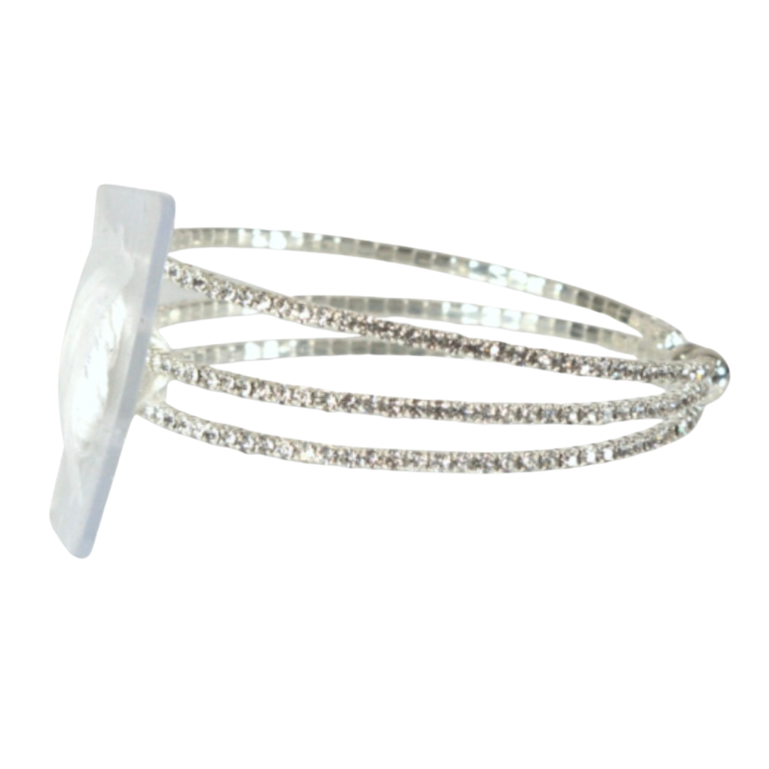 All That Jazz Corsage Bracelet - Silver