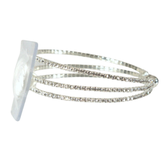 All That Jazz Corsage Bracelet - Silver