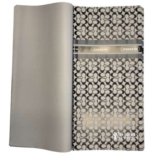 CH Floral Wrapping Paper - Black