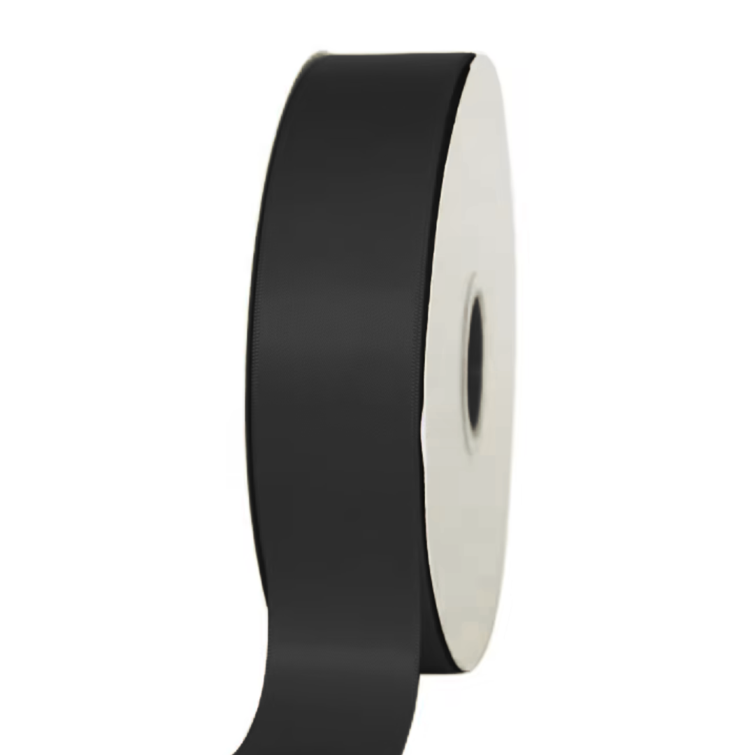 100 Yard Double Sided 1.5” Ribbon - Black