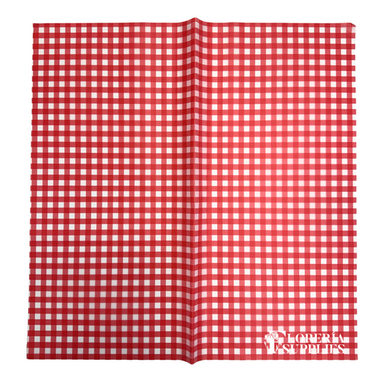Gingham Print - Red