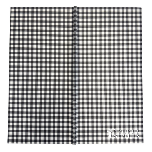 Gingham Print - Black