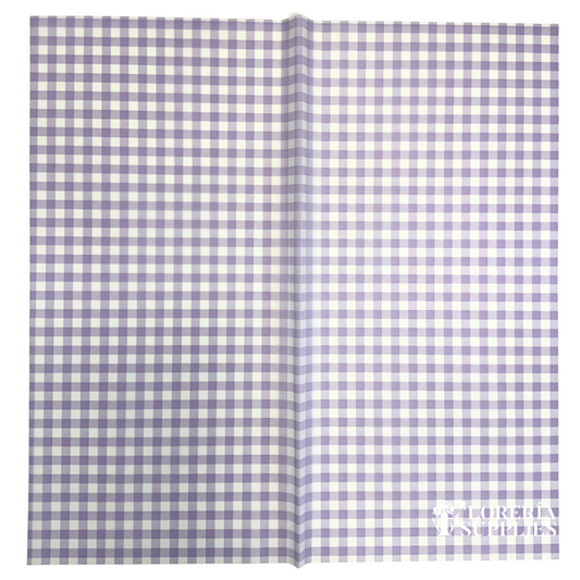 Gingham Print - Light Purple