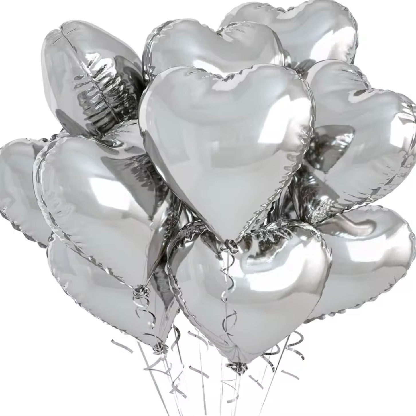 18” Heart Balloons - 10PK